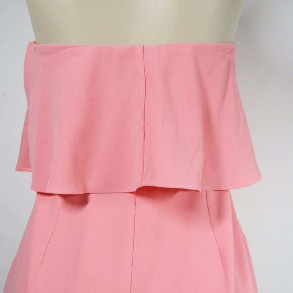 Lovers & Friends NWT Strapless M Barbie Party Pink Peach Mini Dress Sexy Kassie - Picture 6 of 12